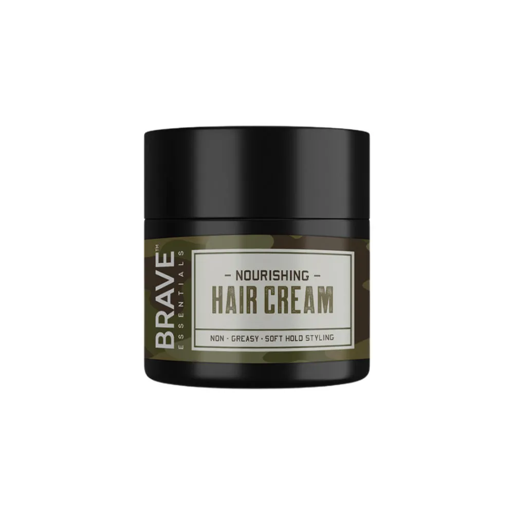 BRAVE ESSENTIALS Nourishing Hair Cream Non Greasy Soft Hold Styling