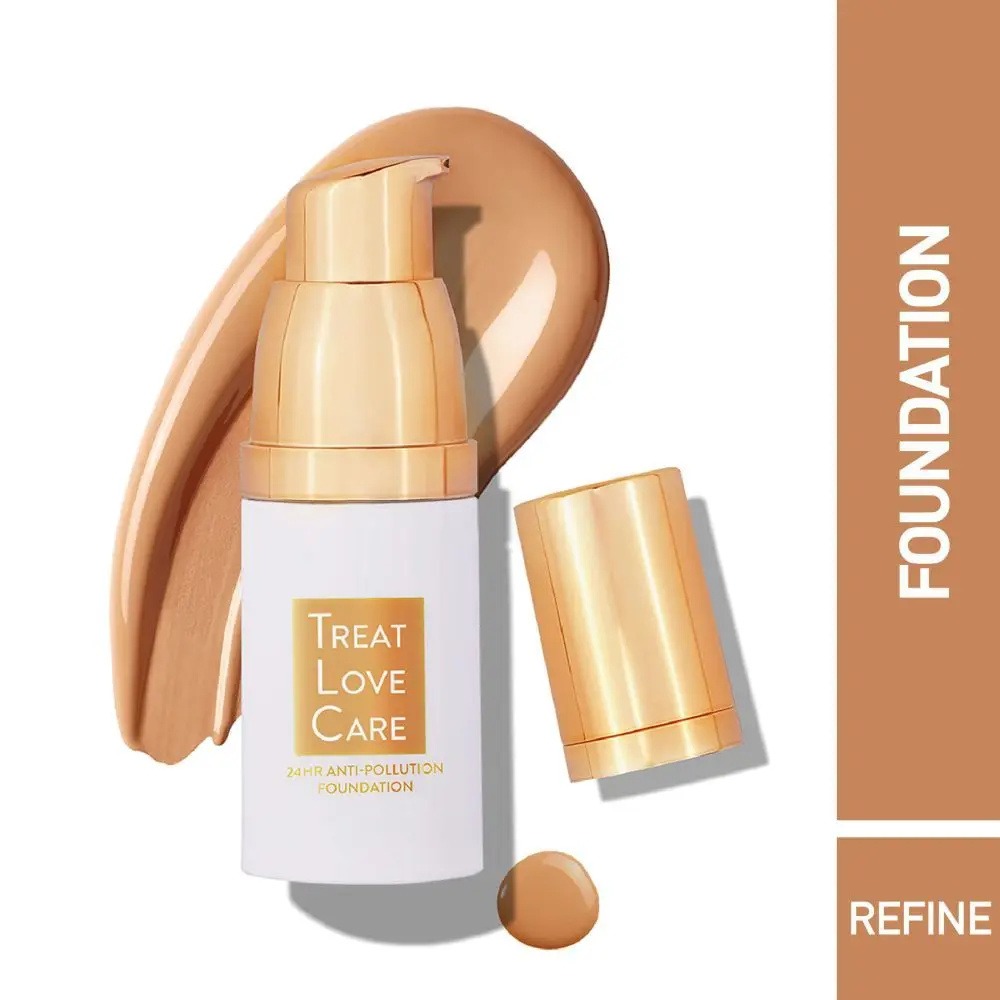 MyGlamm Treat Love Care 24 Hrs Antipollution Foundation-Refine-14ml