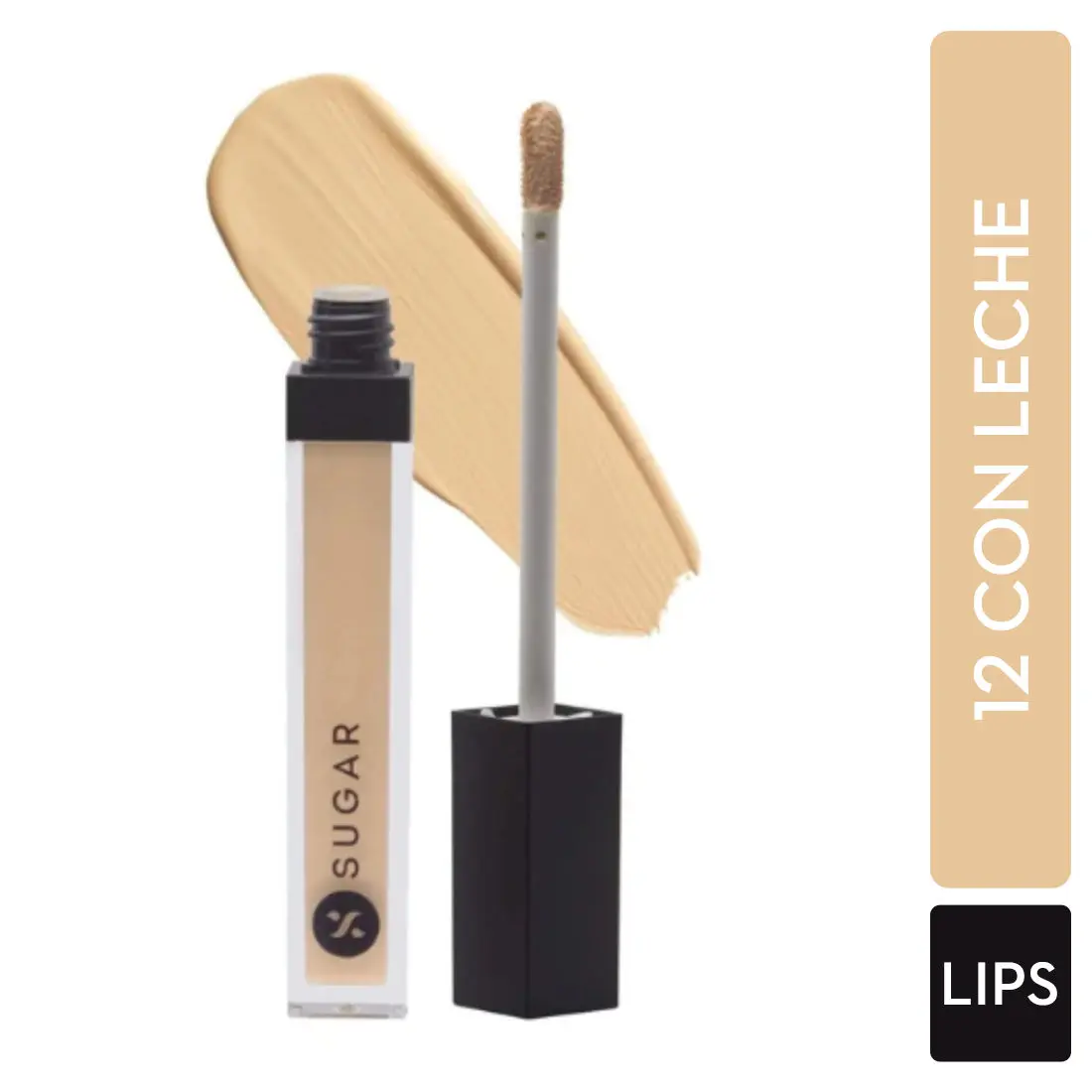 SUGAR Cosmetics - Magic Wand- Waterproof Concealer - 12 Con Leche (Light Concealer with Golden Undertone) - Long Lasting, Water-proof Concealer, Lasts Up to 8 hours