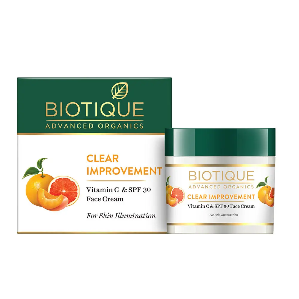 Biotique Advanced Organics Clear Improvement Vitamin C & Spf 30 Face Cream (50 g)