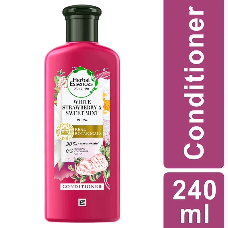 Herbal Essences Strawberry & Mint Conditioner - For Cleansing & Volume - Paraben Free