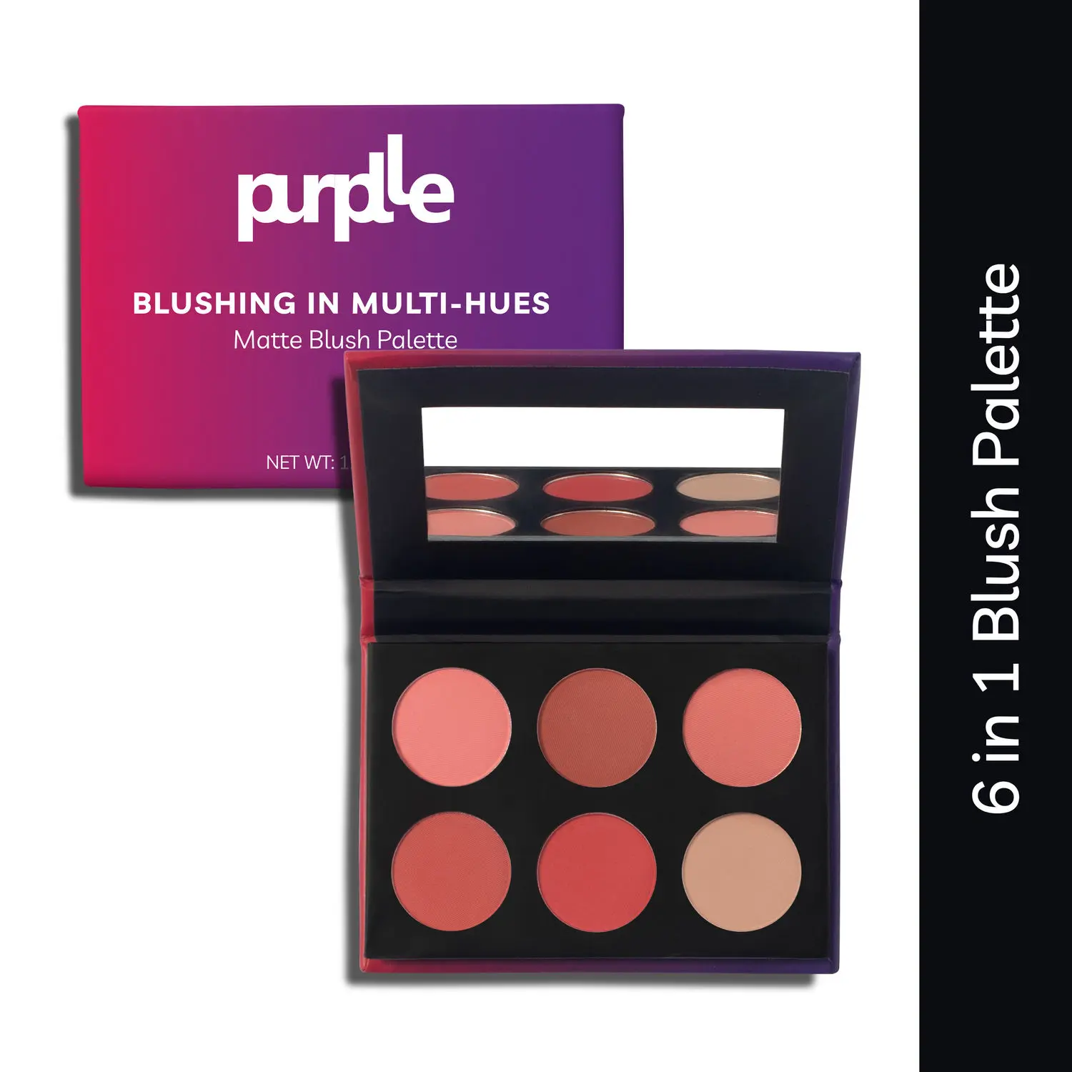 Purplle Blushing in Multi-Hues - Matte Blush Palette (10.5 gm)