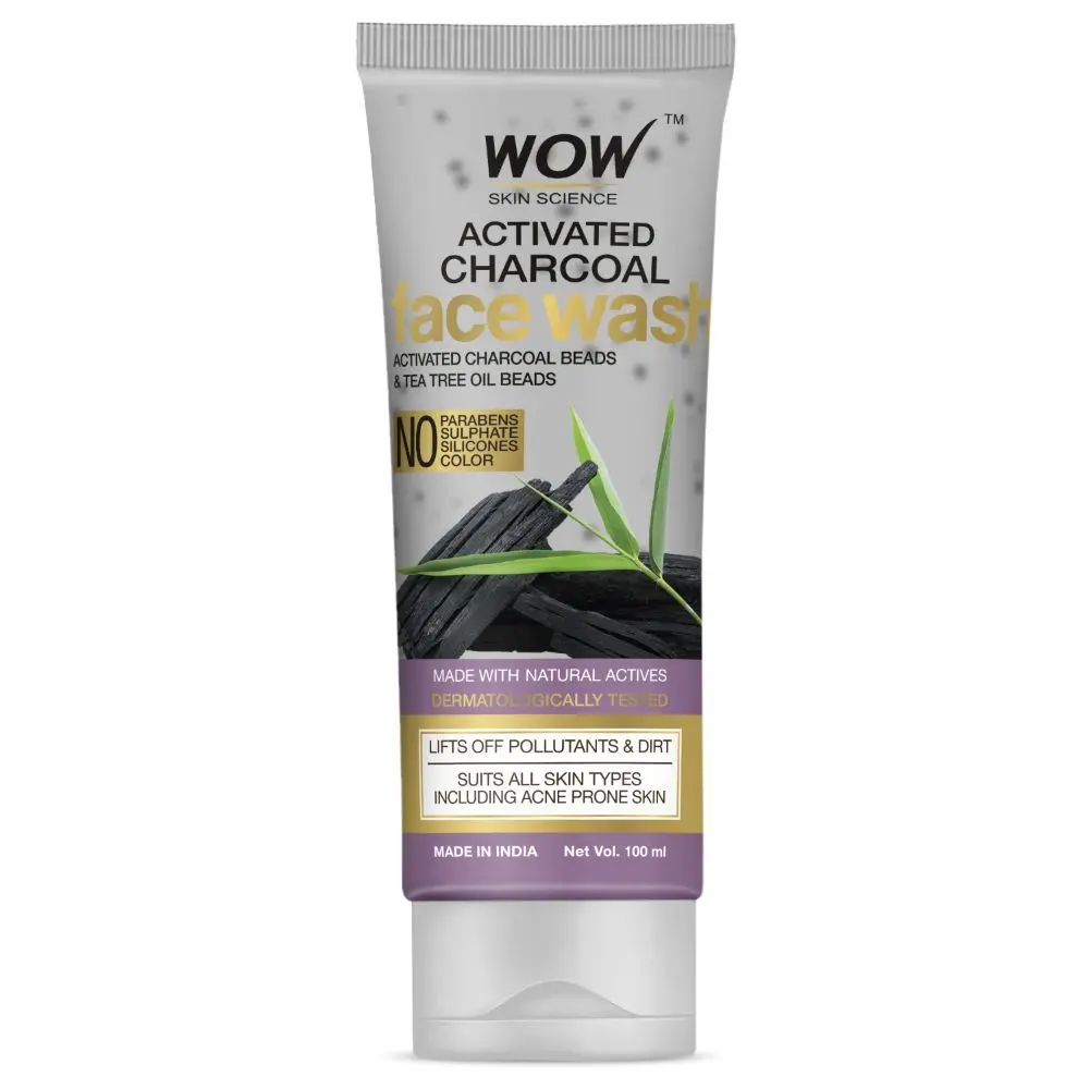 WOW Skin Science Activated Charcoal Face Wash (100 ml)