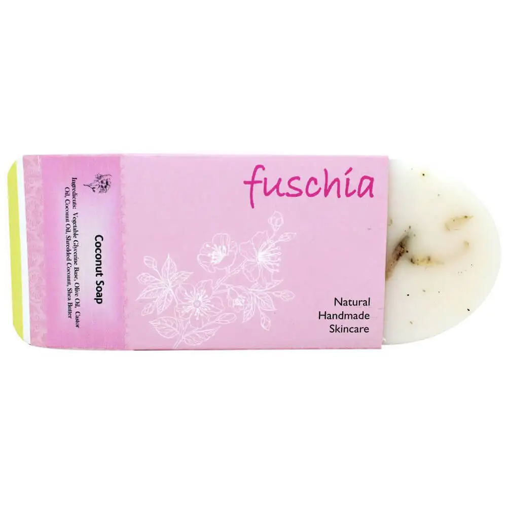 Fuschia Coconut Natural Handmade Herbal Soap,  100 g  for All Skin Types