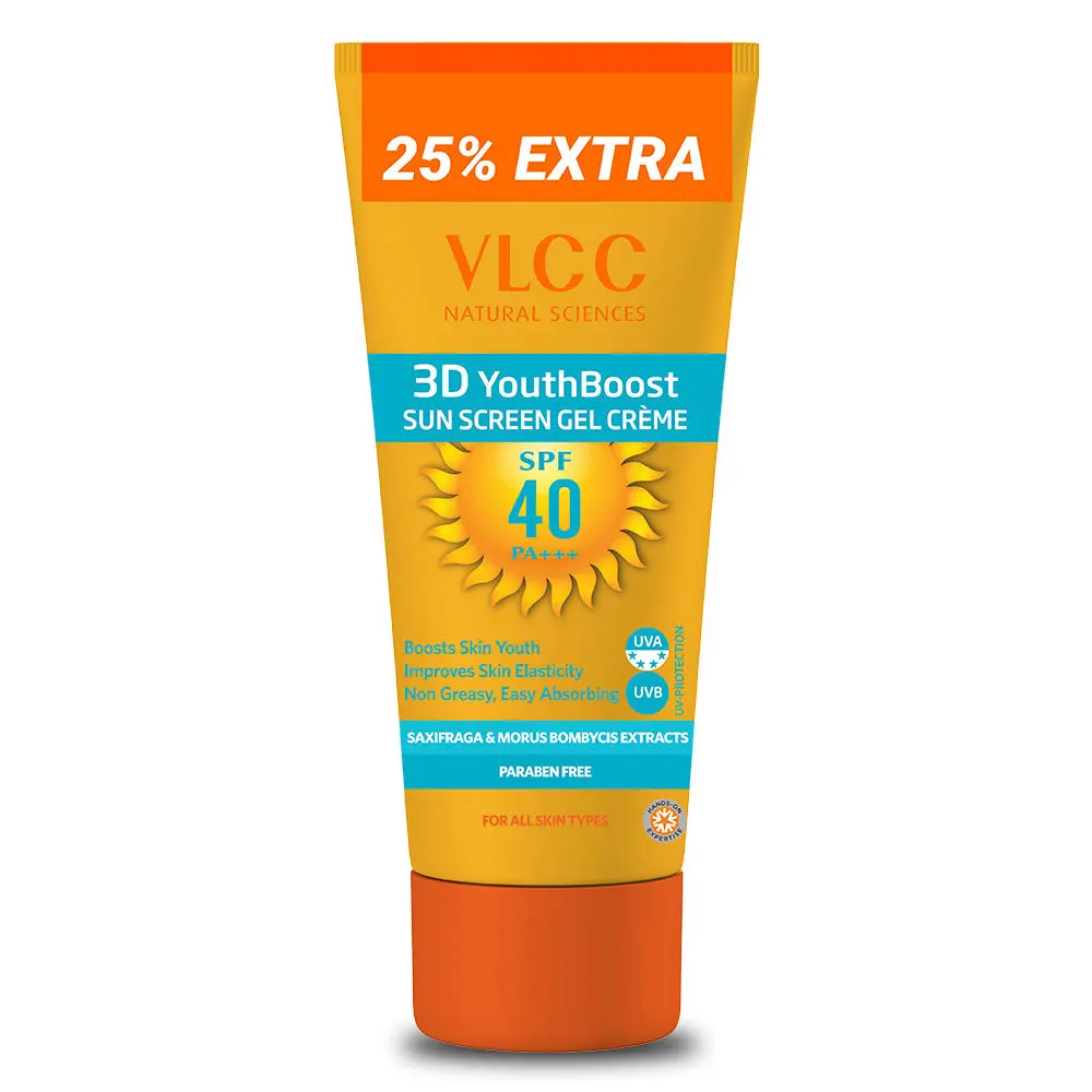 VLCC 3D Youth Boost SPF40 Sunscreen Gel Creme (125 g)