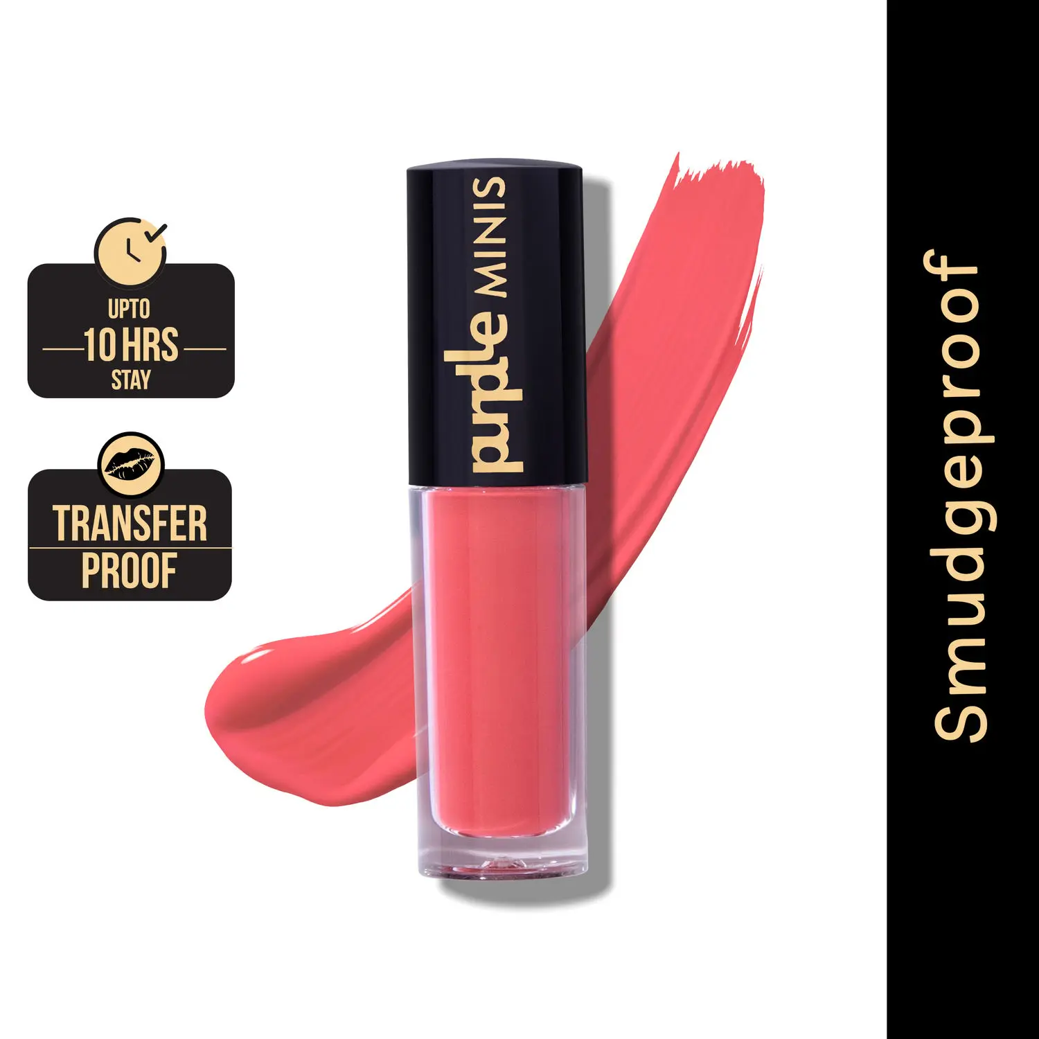 Purplle Ultra HD Matte Mini Liquid Lipstick, Pink - My First Vacay 7 | Highly Pigmented | Non-drying | Long Lasting | Easy Application | Water Resistant | Transferproof | Smudgeproof (1.6 ml)