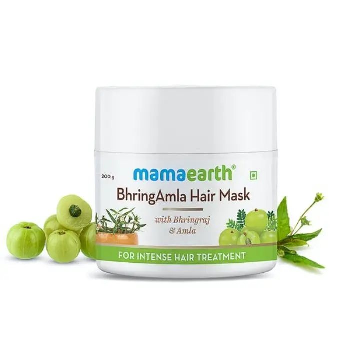 Mamaearth BhringAmla Hair Mask with Bhringraj & Amla for Intense Hair Treatment (200 g)