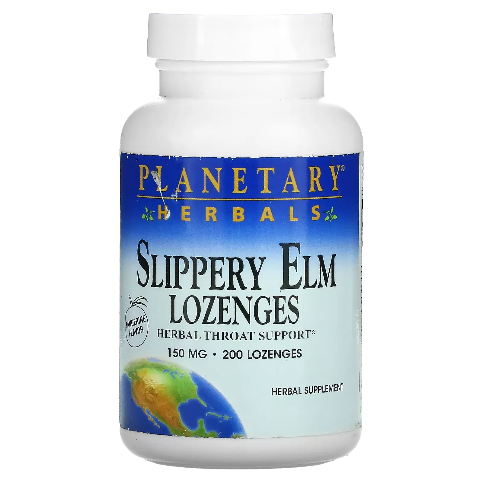 Slippery Elm Lozenges, Tangerine , 150 mg, 200 Lozenges