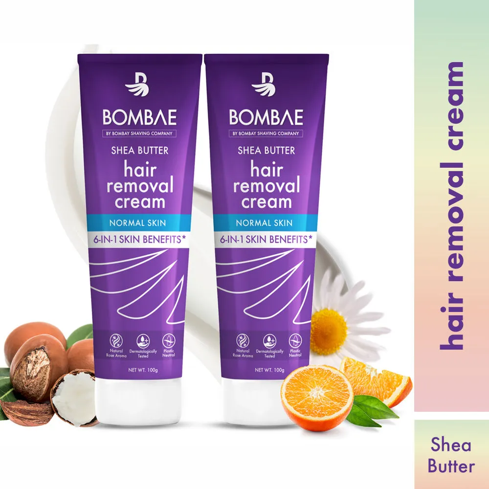 Bombae Shea Butter Hair Removal Cream (Pack of 2)