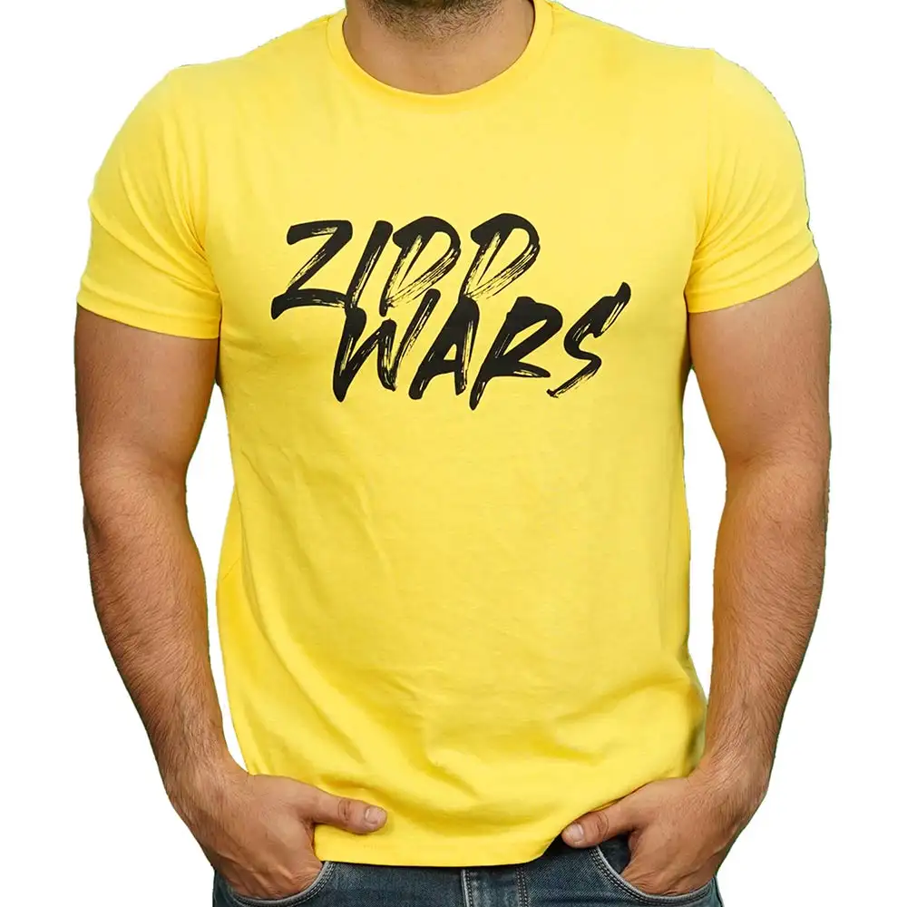 MuscleBlaze ZIDD Wars T- Shirt,  Yellow  Large