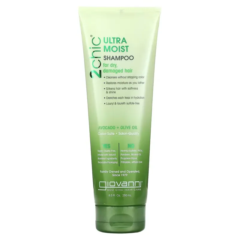 2chic, Ultra-Moist Shampoo, For Dry, Damaged Hair, Avocado + Olive Oil, 8.5 fl oz (250 ml)