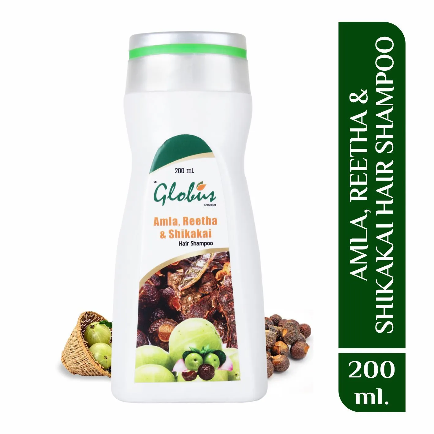 Globus Remedies Amla, Reetha & Shikakai Hair Shampoo