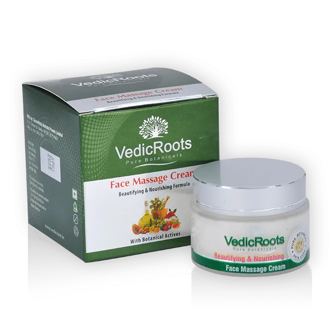 VedicRoots Face Massage Cream Beautifying & Nourishing Formula