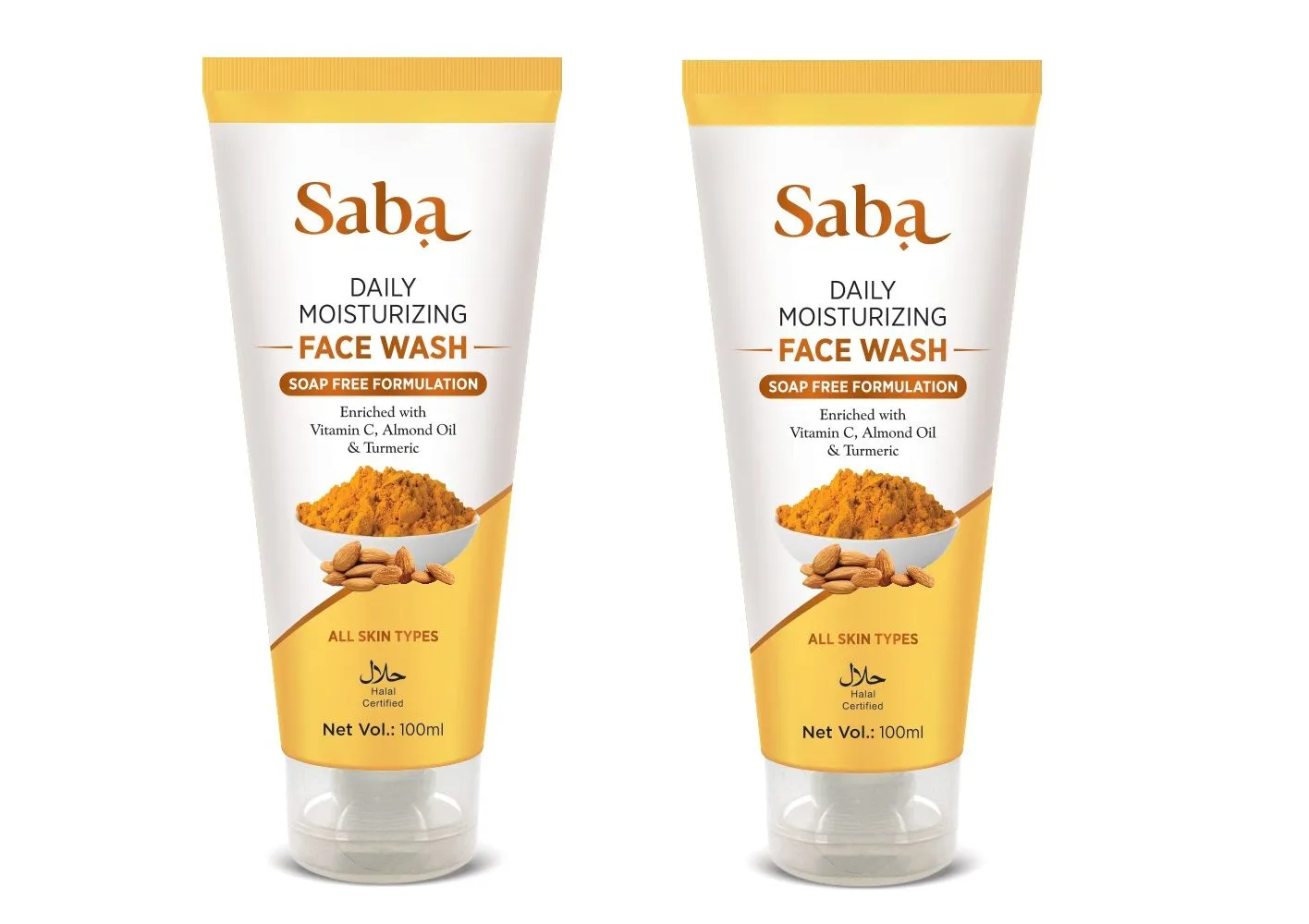 Saba Daily Moisturising Facewash - Halal & Vegan Certified - Combo Pack