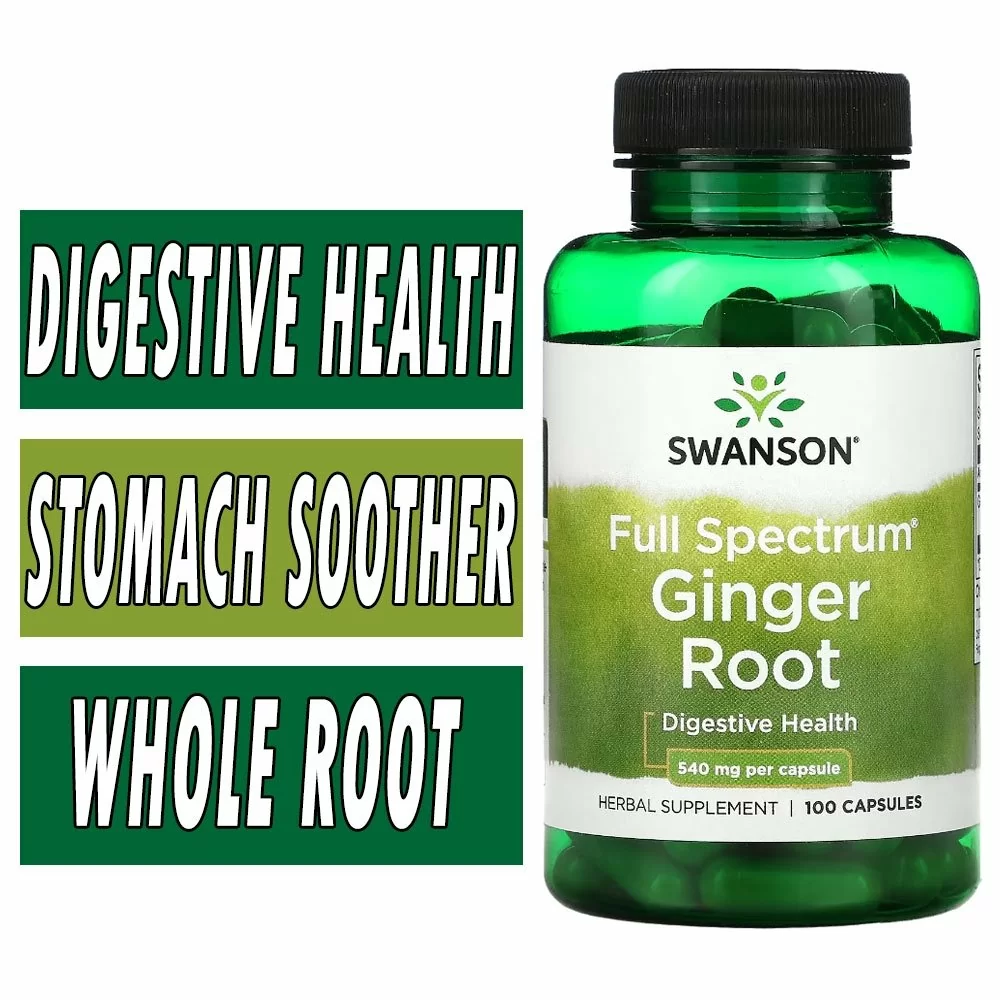 Swanson Full Spectrum Ginger Root - 540 mg - 100 Caps