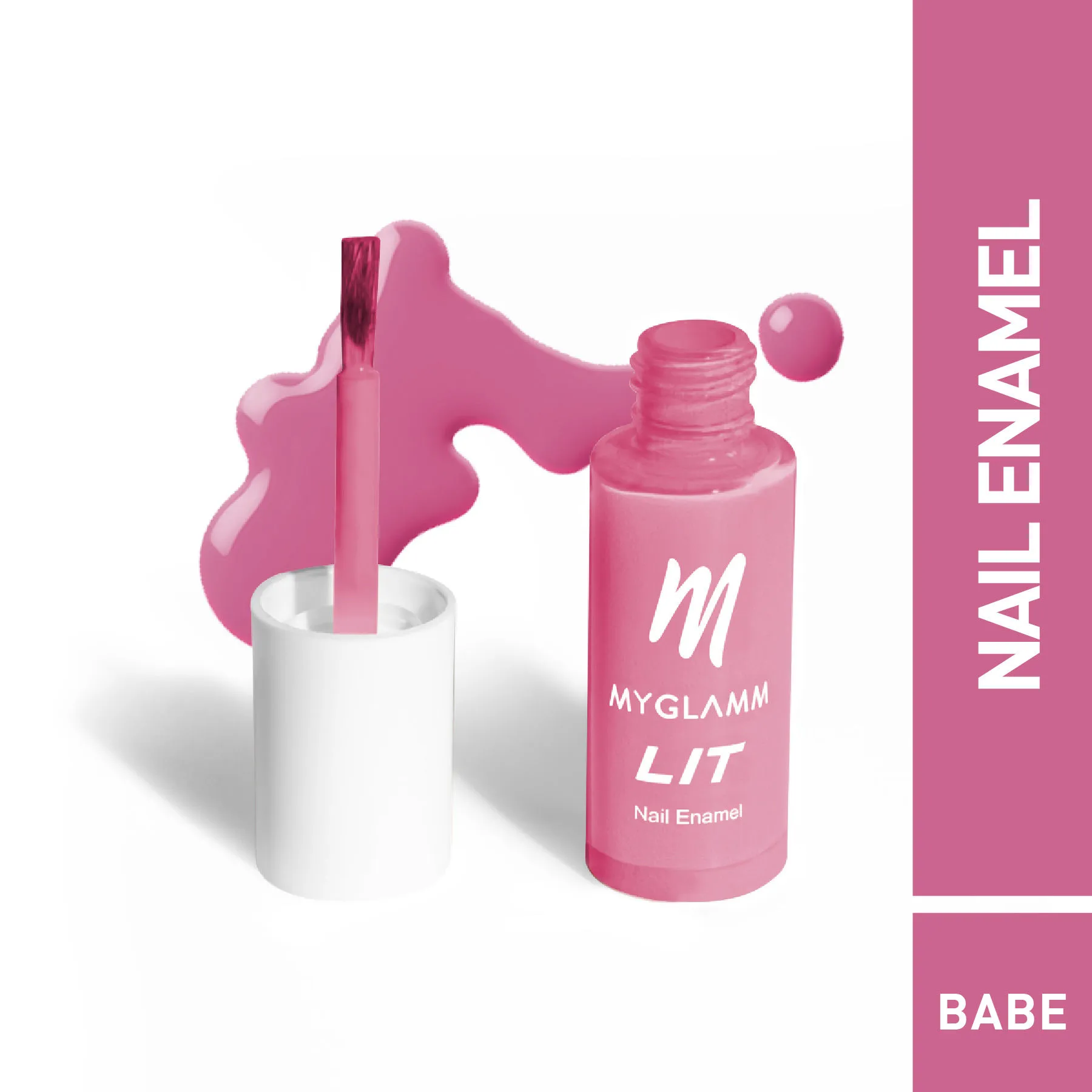 MyGlamm LIT Nail Enamel - Babe