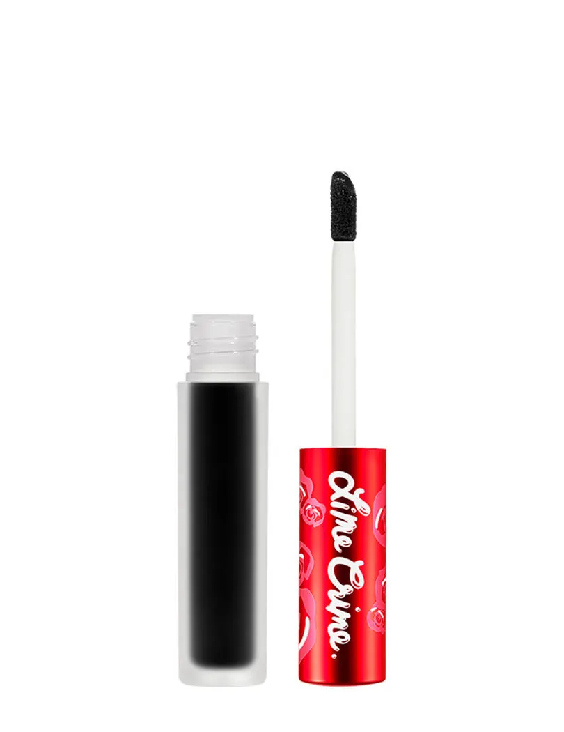 Lime Crime Velvetines Liquid Matte Lipstick - Black Velvet