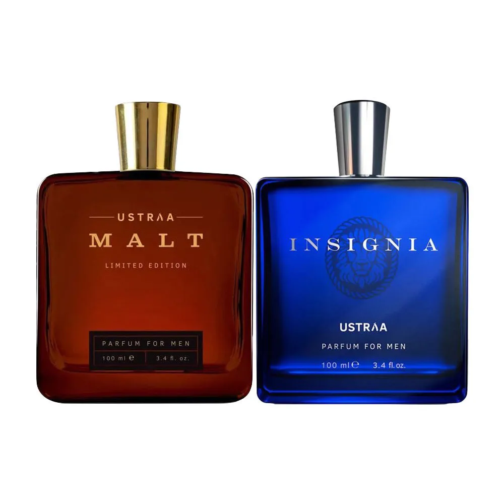 Ustraa Malt 100ml & Insignia 100ml - Perfume For Men - 2pcs