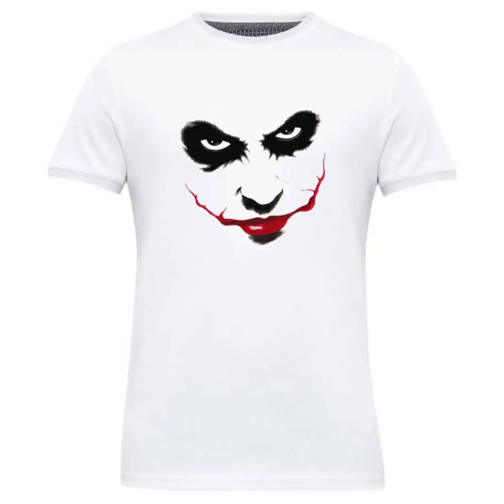 Gym Brute Joker T-Shirt,  White  Medium