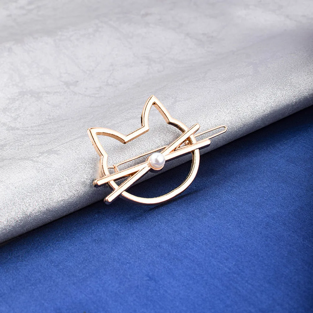 Ferosh Demon Cat Face Hair Pin