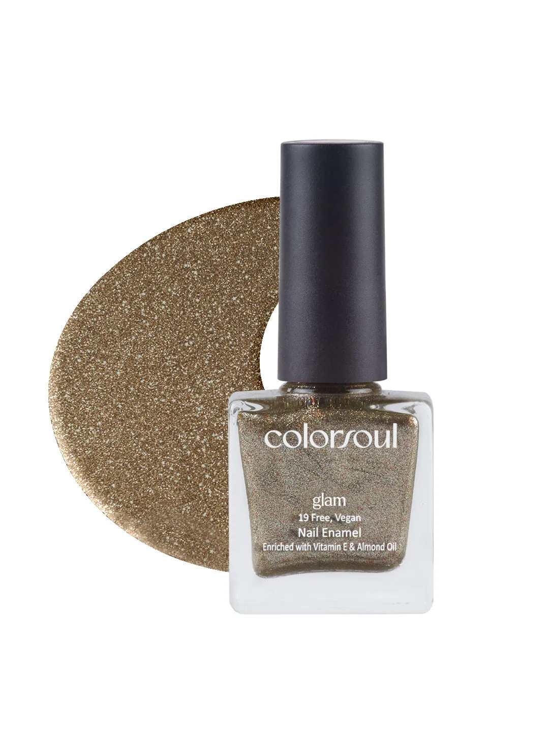 ColorSoul Glam Nail Enamel - Sparkle Gold