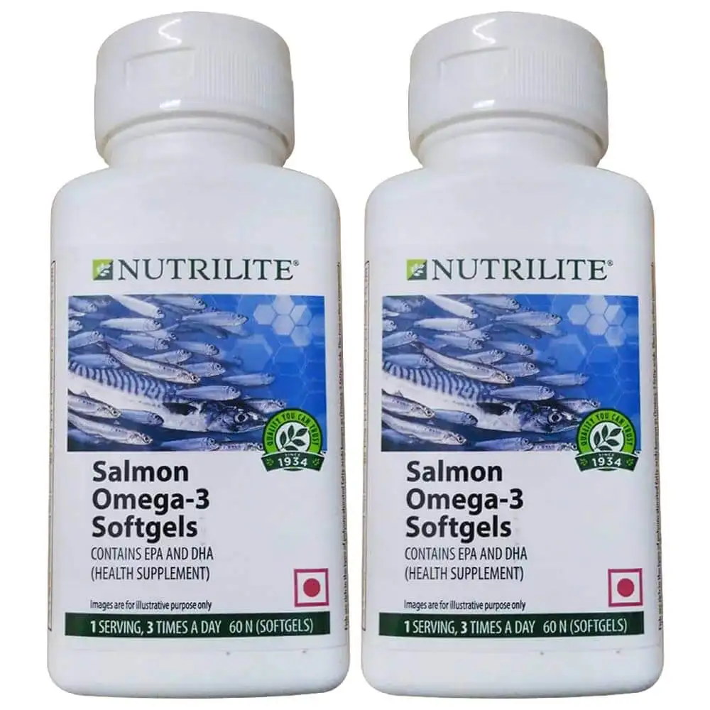 Amway Nutrilite Salmon Omega-3 Pack of 2,  60 softgels