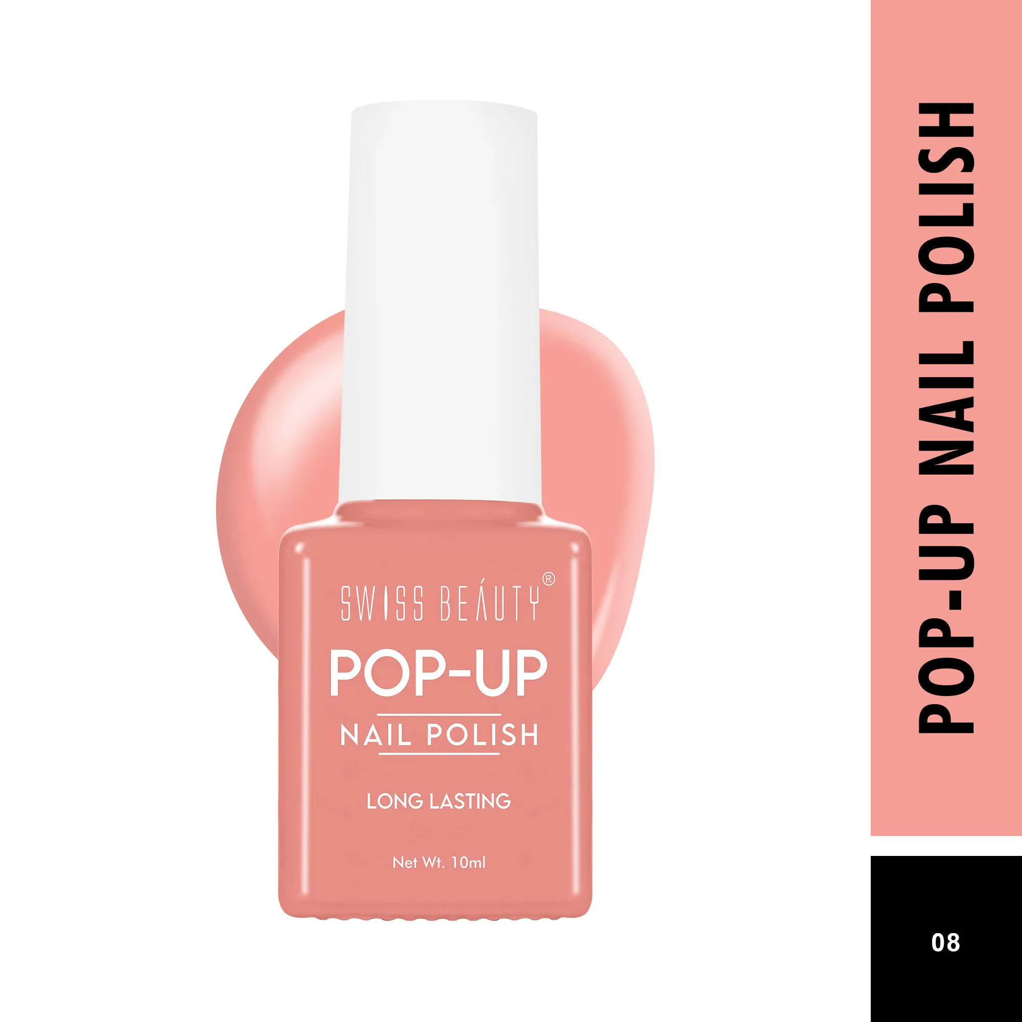 Swiss Beauty Pop UP Nail Polish - Shade-08