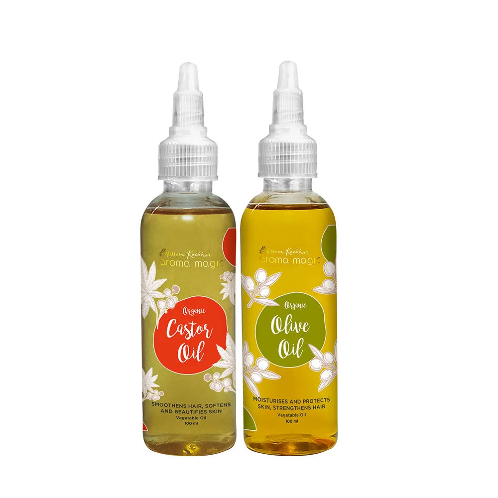 Aroma Magic Organic & Natural Castor & Olive Oil Combo