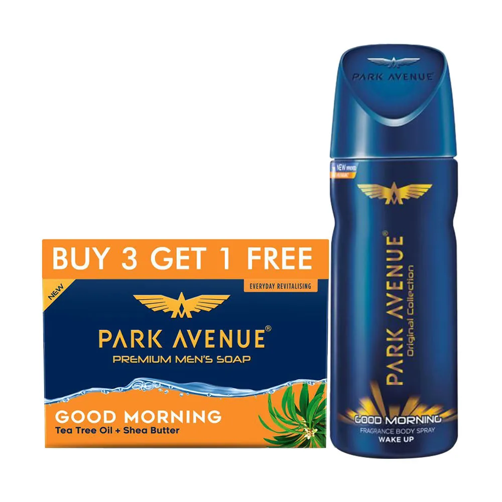 Park Avenue Soap Good Morning (buy3 Get1 Free) And Deodorant Body Spray