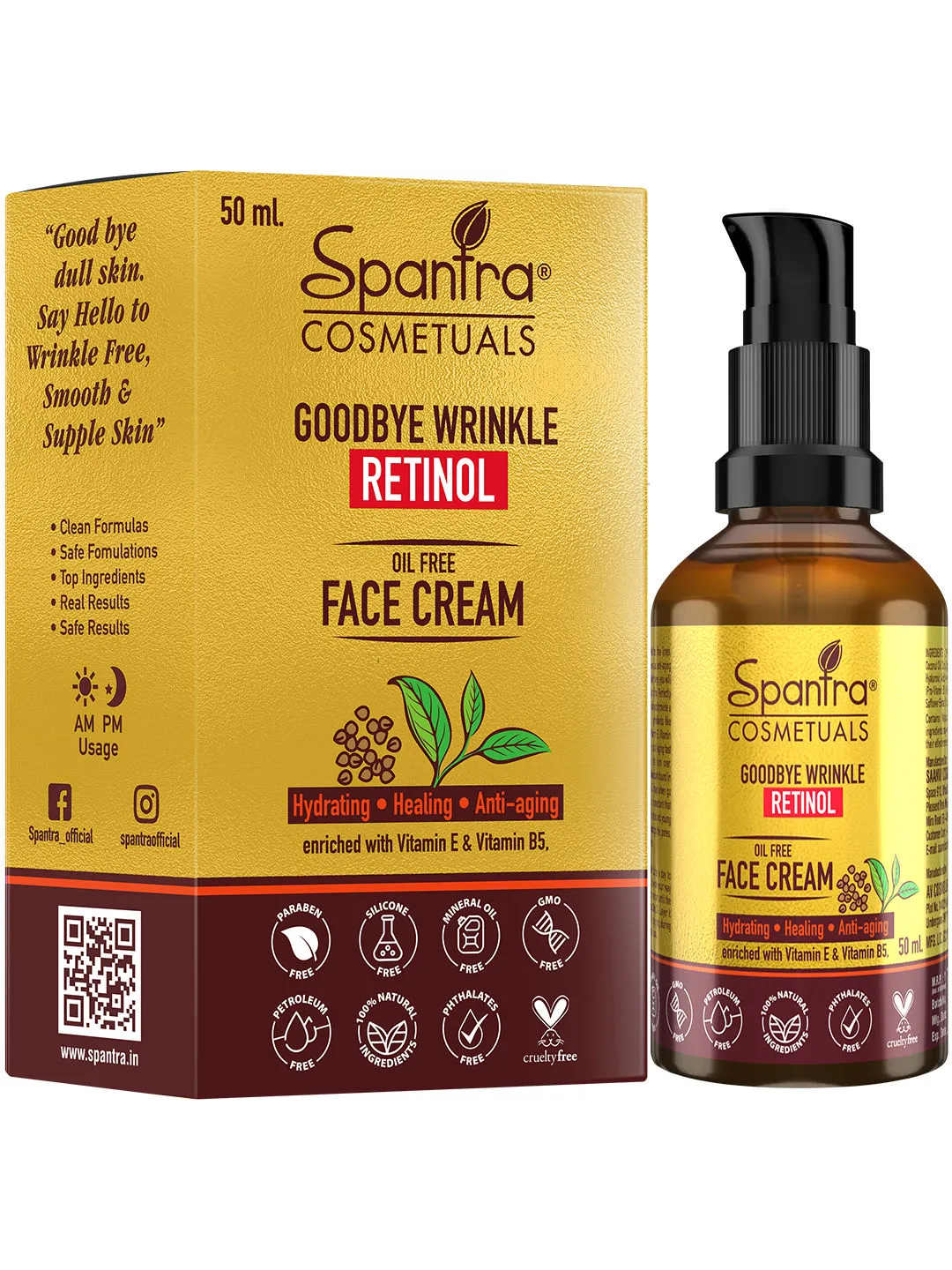 Spantra Retinol Oil Free Face Cream