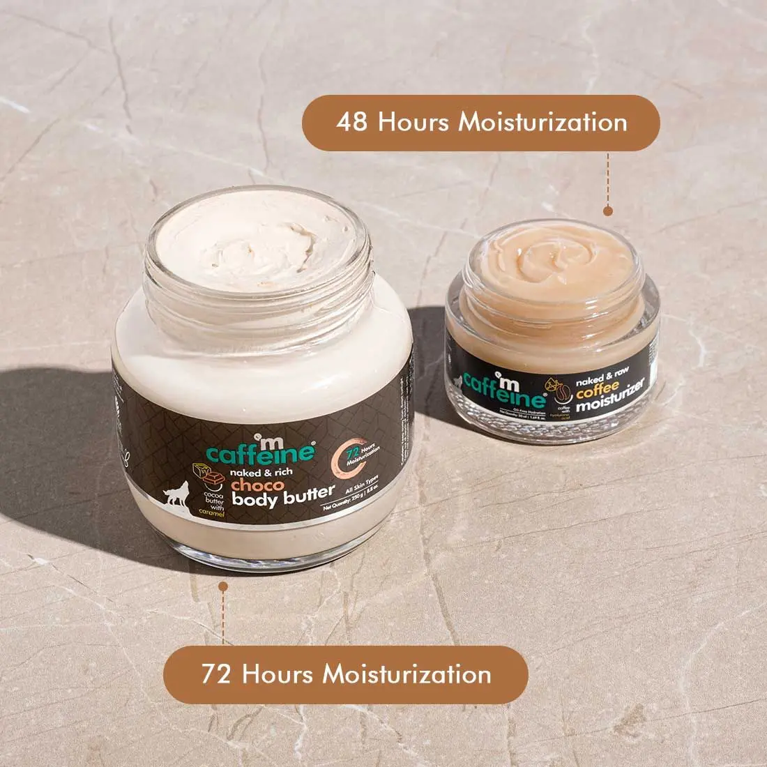 mCaffeine Deep Moisturization Duo - Choco Body Butter & Coffee Face Moisturizer 300 ml