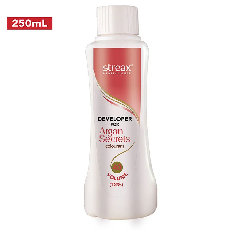 Streax Professional Developer for Argan Secrets Colourant - 40 Volume 12%