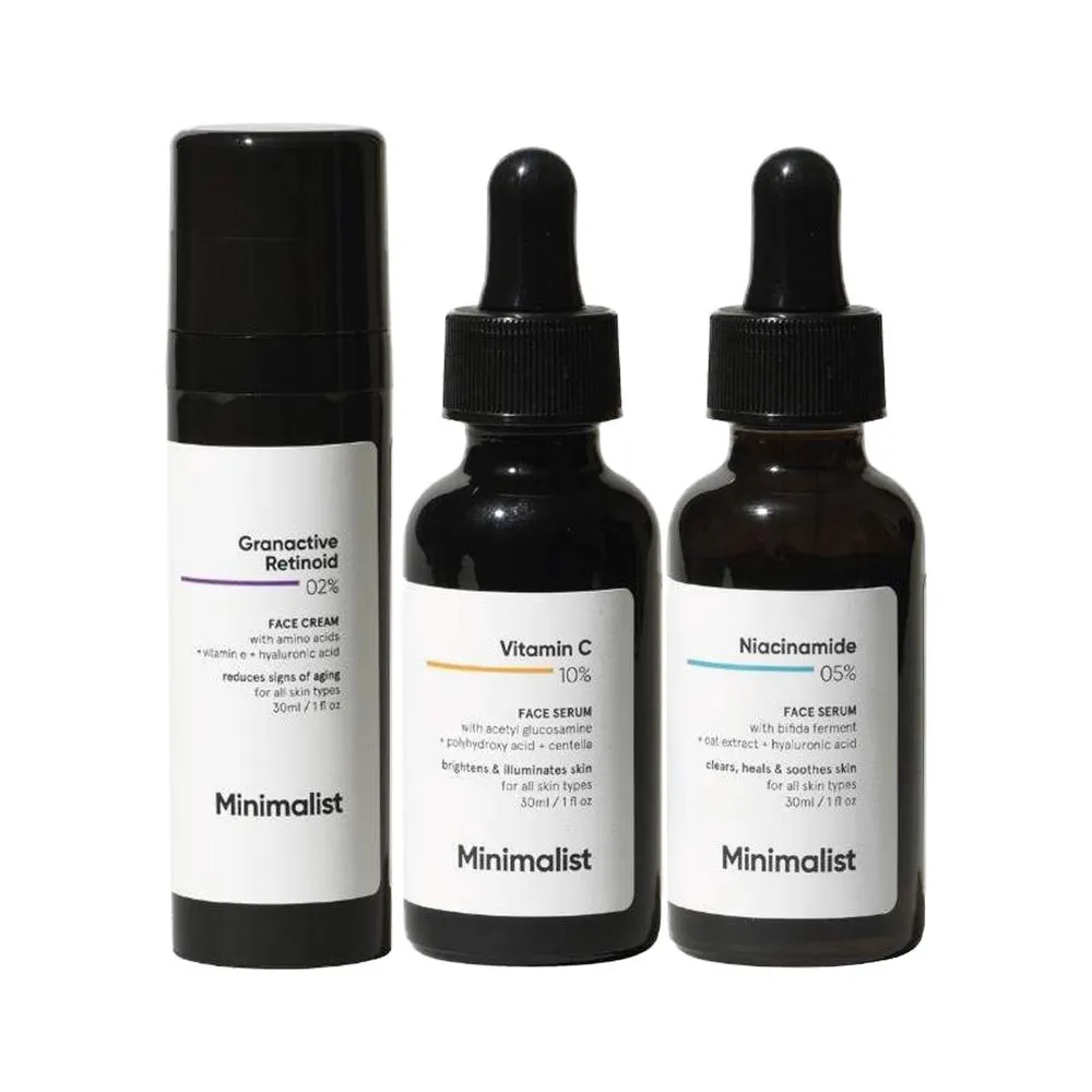 Minimalist Daily Multi- Vitamin (A, B3 & C) Dose For Skin Rejuvenation & Glow