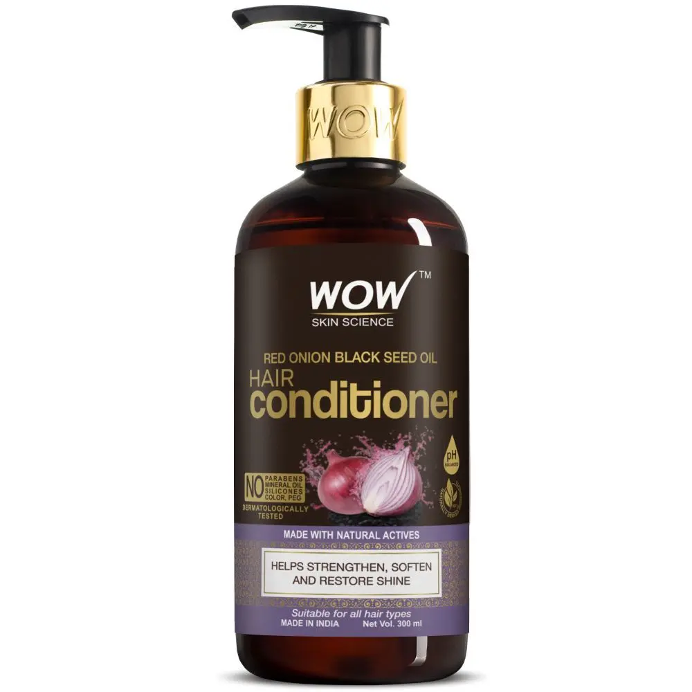 WOW Skin Science Onion Conditioner With Red Onion Seed Oil Extract, Black Seed Oil - 300 ml