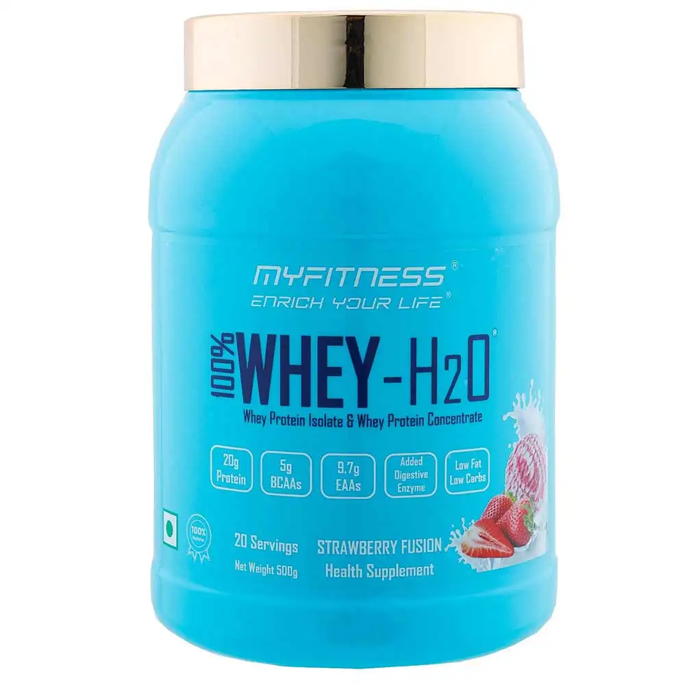 Myfitness 100% WHEY-H2O Protein Isolate,  1.1 lb  Strawberry Fusion