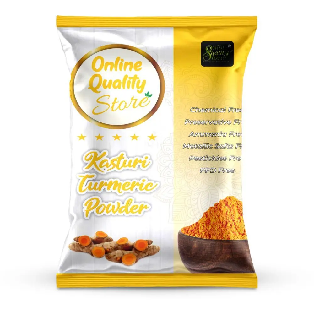 Online Quality Store Kasturi Haldi Powder - 100 g|kasturi haldi |kasturi haldi powder for face beauty |kasturi Manjal Wild Turmeric Powder for Skin Whitening{kasturipowder100}