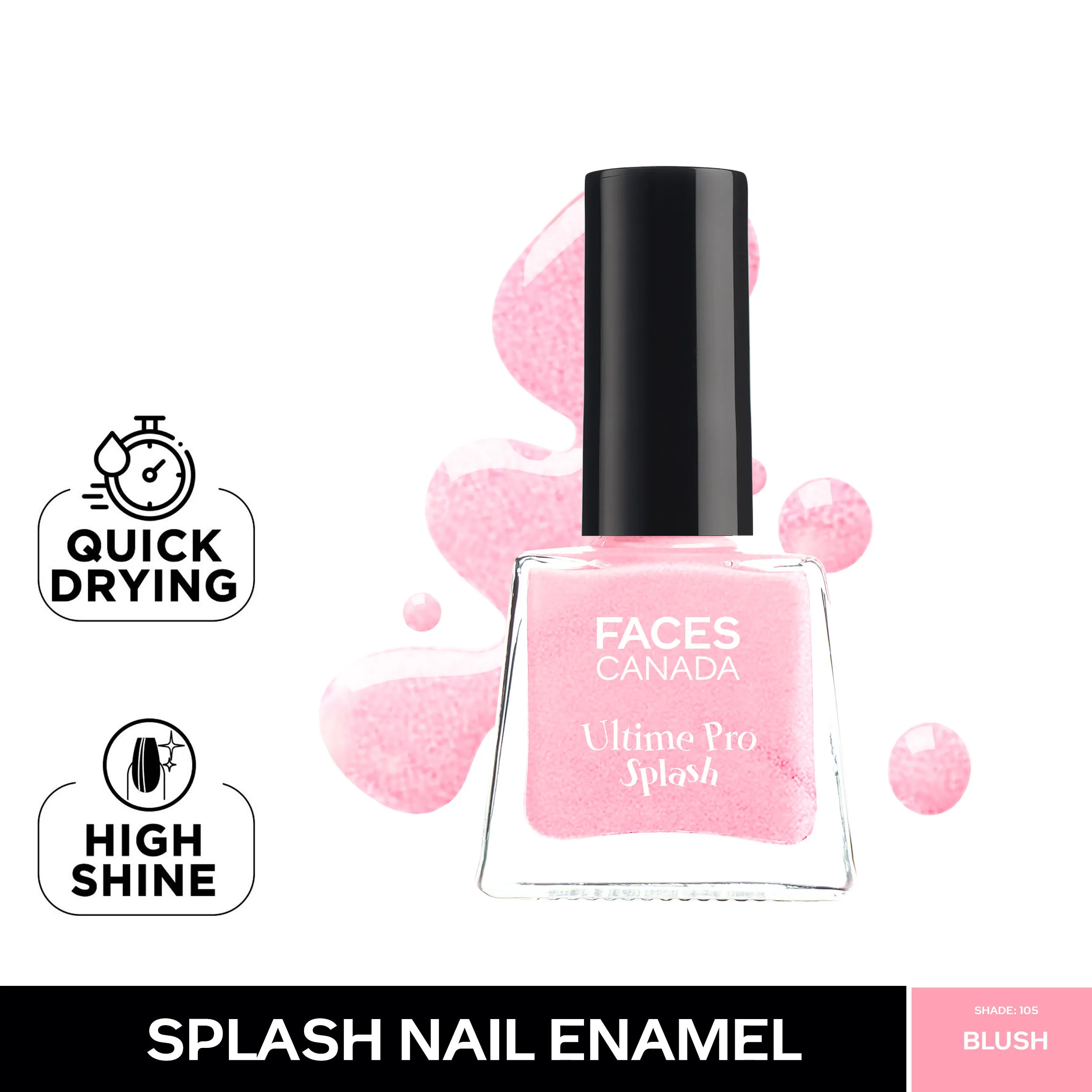 Faces Canada Ultime Pro Splash Nail Enamel - Blush 105