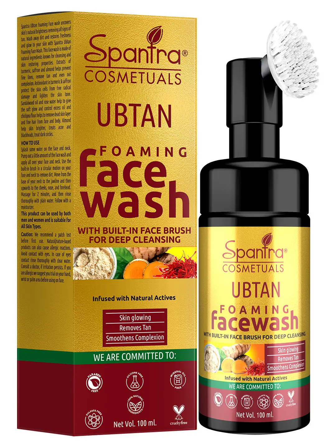 Spantra Ubtan Foaming Face Wash, 100ml