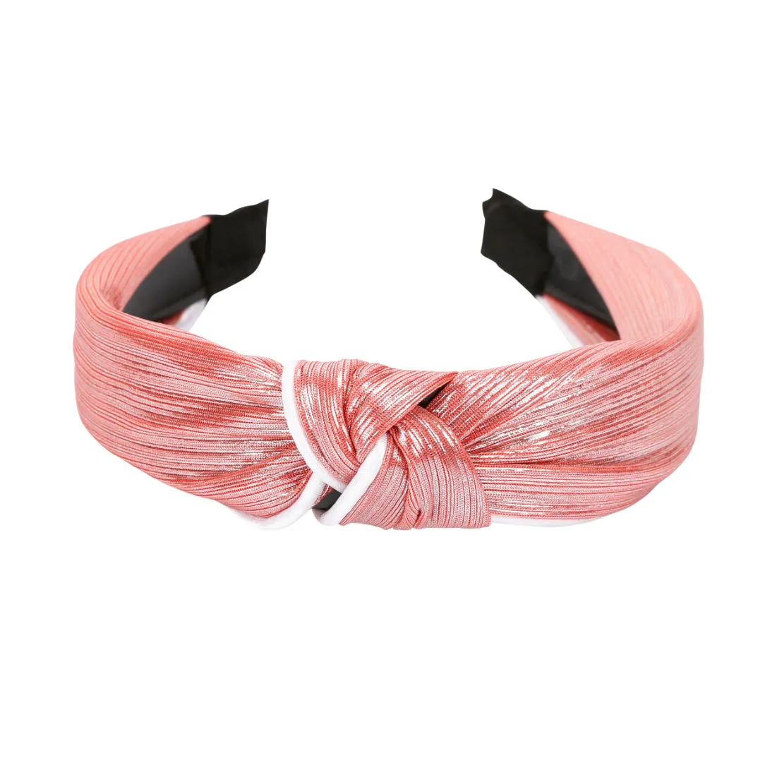 YouBella Hair Jewellery Satin Fabric Knot Shape Pink Head Band (YBHAIR_41373)