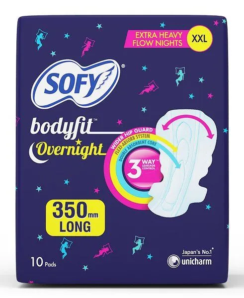 Sofy Anti-bacteria Overnight XXL Sanitary Pads (Pack of 10)