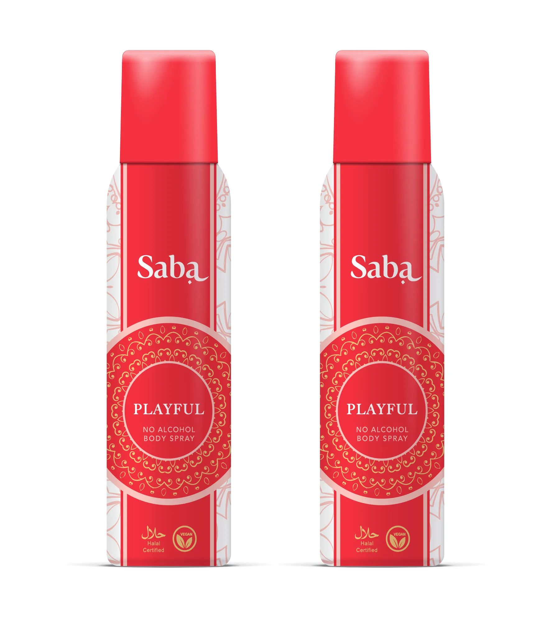 Saba Playful Deodorant No Alcohol Body Spray (pack Of 2)