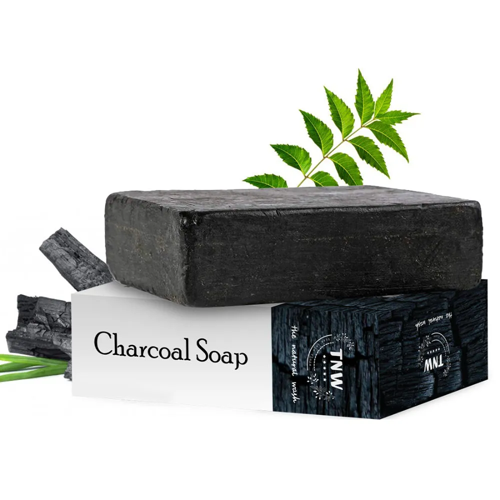 TNW The Natural Wash Handmade Charcoal Soap For Acne and Deep Cleansing - For Oily Skin