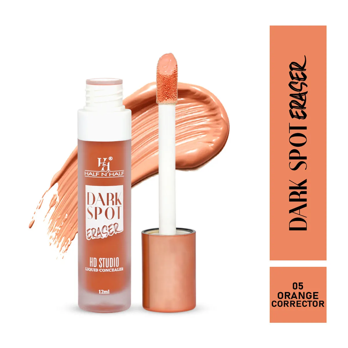 Half N Half Dark Spot Eraser HD Studio Liquid Concealer - Orange-Corrector