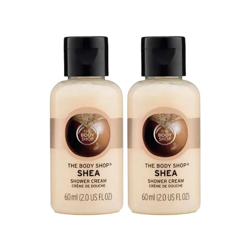 The Body Shop Set Of 2 Shea Shower Gel Mini