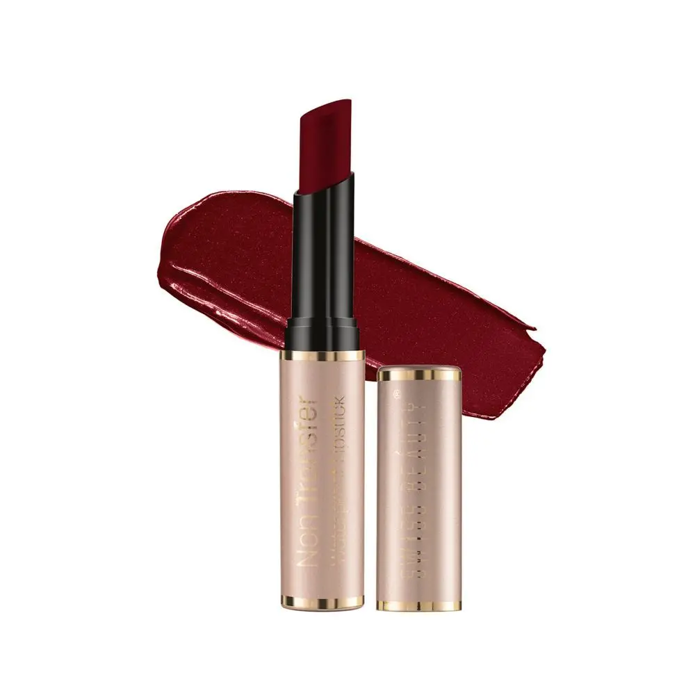 Swiss Beauty Non Trasfer Lipstick - Wine-Red (3 g)