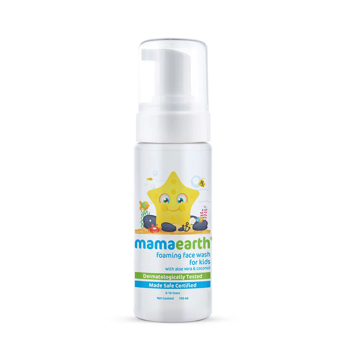 Mamaearth Foaming Face Wash For Kids With Aloe Vera & Coconut For Gentle Cleansing- 150 ml