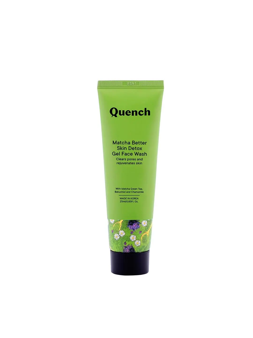 Quench Botanics Matcha Better Skin Detox Gel Face Wash (mini) | Korean Skin care (25 ml)