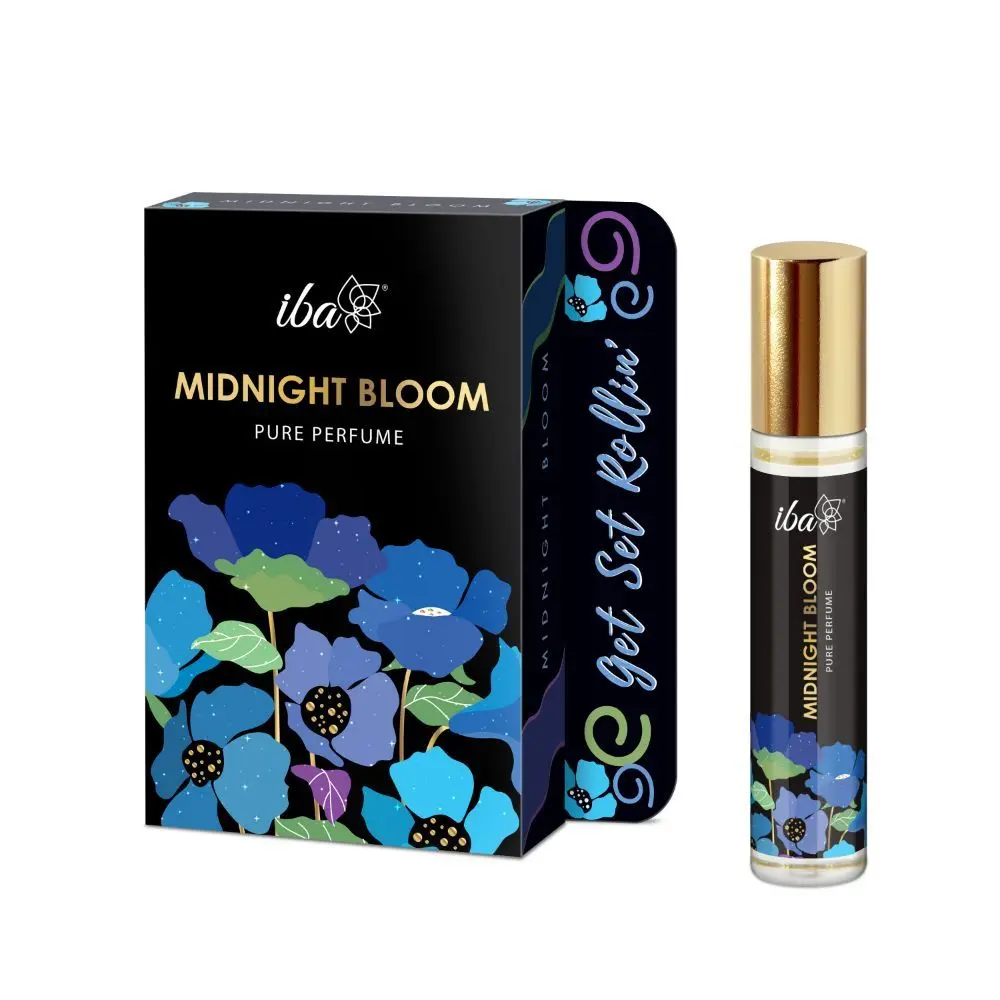 Iba Pure Perfume - Midnight Bloom, 10ml l Alcohol Free, Long Lasting l Vegan & Cruelty Free