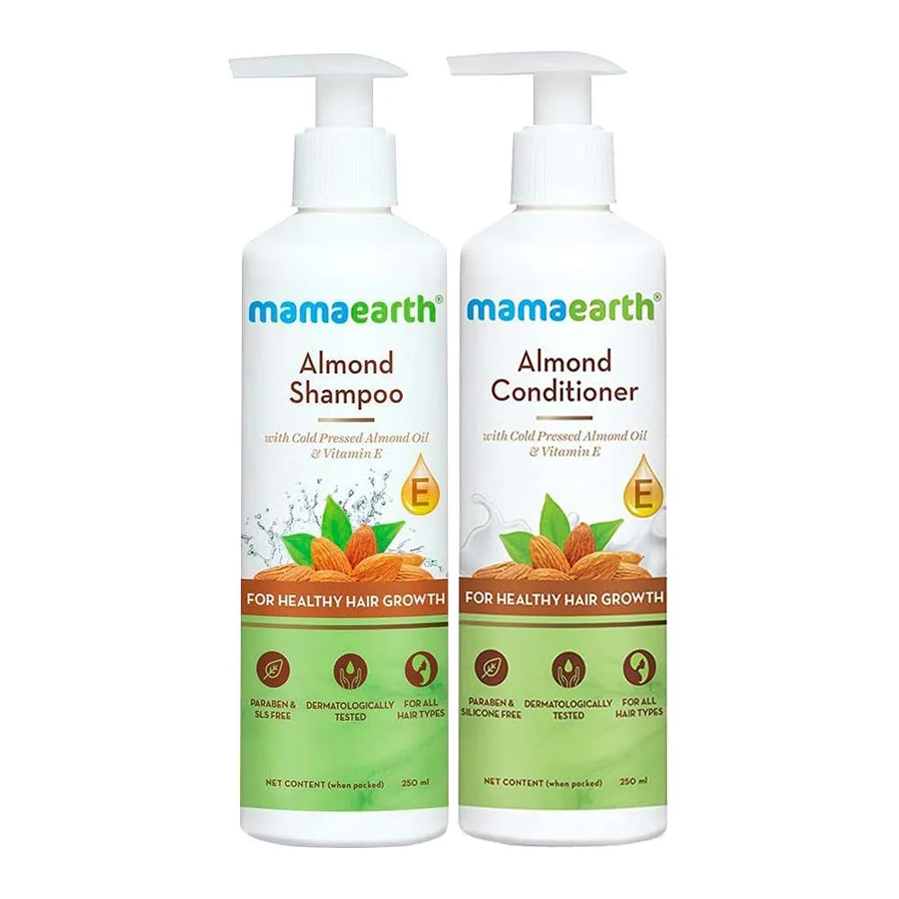 Mamaearth Almond Hair Care Kit (Shampoo + Conditioner)