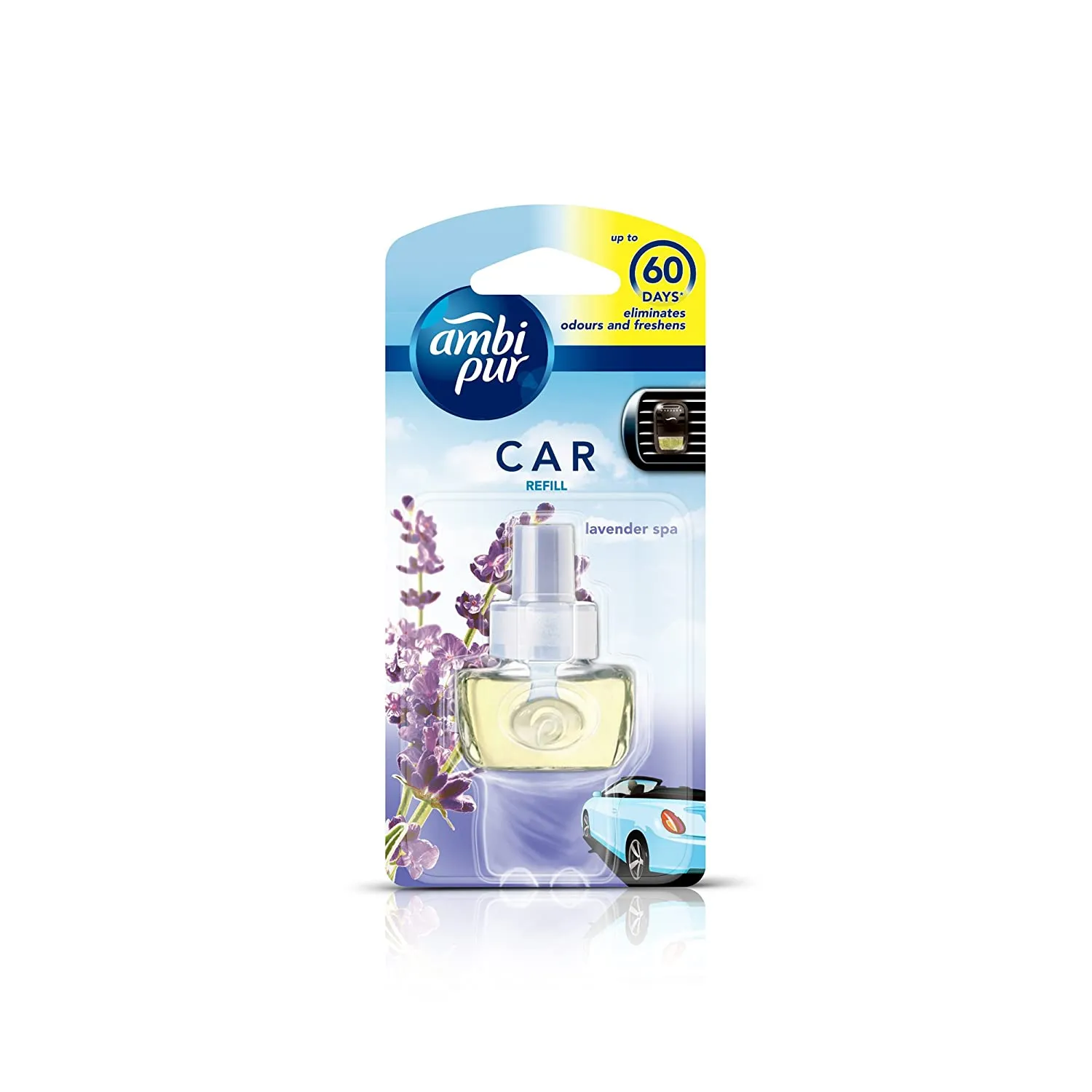 Ambi Pur Lavender Spa Car Air Freshener Refill